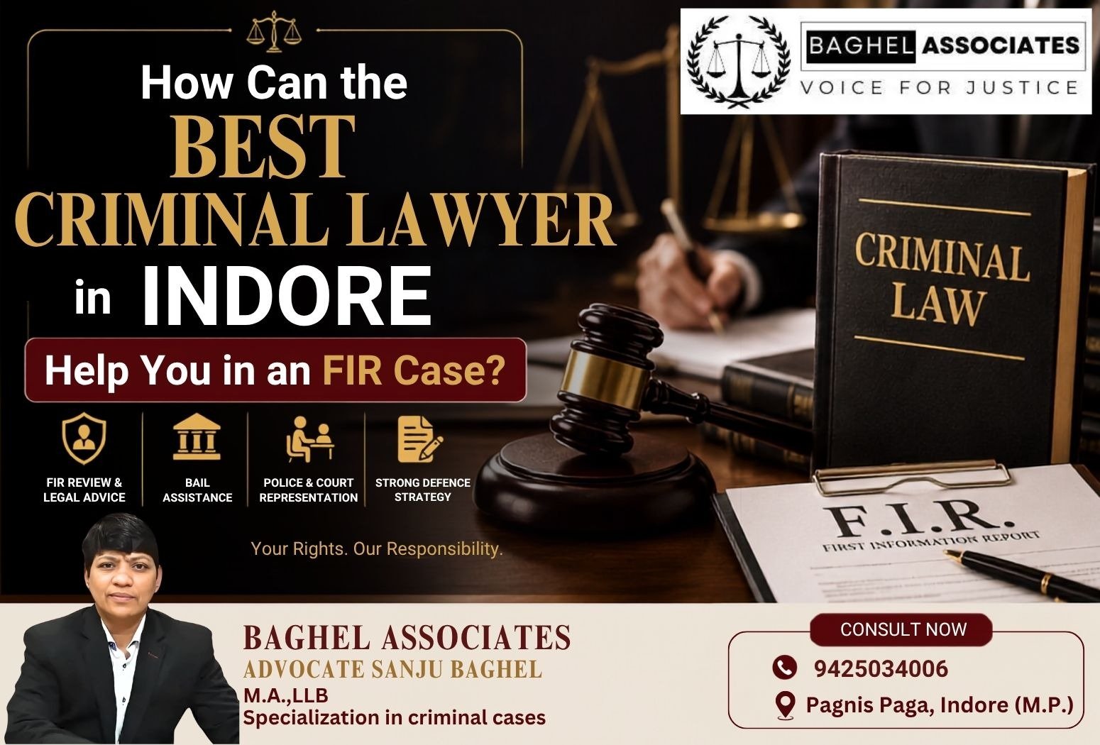 Best Criminal Lawyer in Indore for FIR Cases